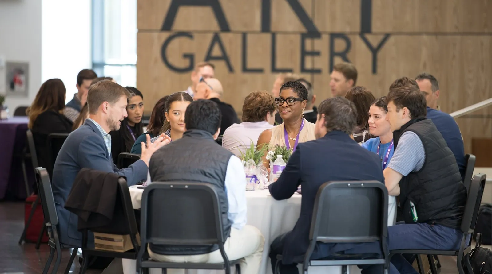 Founders, operators and corporate partners in a roundtable discussion